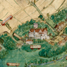 Darstellung einer Burg als Darstellunsgweise für 'Orte'